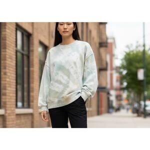 Abercrombie & Fitch Size S Tie Dyed Sweatshirt Soft A & F Collection Crop Boho